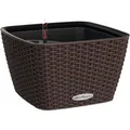 Lechuza® Pflanzgefäß Bacino Cottage Mokka 30 cm x 30 cm Erdbewässerungssystem