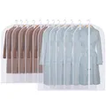 12 Stück Kleidersack Anzug Lange 60 x 120/100cm Rand Transparent Anzugtasche ...
