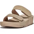 Fitflop Lulu Adjustable Shimmerlux Slides Sandale beige|braun 41 EU