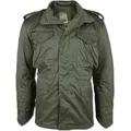 MIL-TEC M65 Feldjacke Imp. oliv Army Jacke mit Futter Jagd- Outdoorjacke  3XL - Grün - 3XL