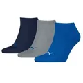 Puma 3P Sneaker Socks Schwarz/Blau Gr 39/42