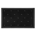 Astra Fußmatte Gummi Schmutzfangmatte wetterfest strapazierfähig - rutschfeste Gummimatte Türmatte für den Außenbereich - Border Pin Fußabtreter 45x75 cm