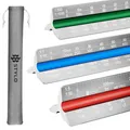 30 cm Aluminium Architektonisches Lineal, dreieckig, metrische Skalen 120, 12...