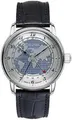 ZEPPELIN Automatikuhr Herrenuhr Automatic 24H, Friedrichshafen, Dunkelblaues Lederarmband