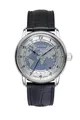 Zeppelin Herrenuhr Friedrichshafen Automatik GMT mit Lederband 5 BAR 8596-3