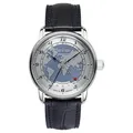 Zeppelin 8596-3 Automatik Herrenuhr GMT Blau Edelstahl 42 mm