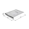 Bosch 1 987 432 598 Filter Innenraumluft für Citroën Ford Peugeot Volvo