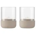 blomus Windlicht Calma 2tlg. Beton Braun