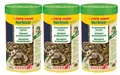 3x Sera reptil Herbivor Nature für herbivore Reptilien Futter 250ml - 80g