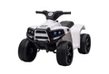 HOMCOM Elektro-Kinderquad Elektromotorrad mit 2 Scheinwerfer Elektroquad, Belastbarkeit 25 kg, (1-tlg), Schwarz+Weiß 65 x 40 x 43 cm