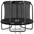 Thunder Gartentrampolin Elite 244cm 8 ft Innennetz 150 kg Schwarz - Schwarz