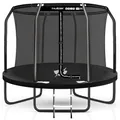 THUNDER Gartentrampolin mit Sicherheitsnetz & Leiter – Outdoor Trampolin für Kinder und Erwachsene – stabil & wetterfest (8 FT (244 cm))