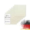 Sperrholz Birke 3mm - Premium Holzplatten für Lasercut, Gravur, Basteln, glatte Oberfläche, ideal für Modellbau, Brandmalerei und DIY-Projekte - von Genisys : 30x30cm 30x