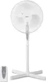 MEDION Standventilator mit Fernbedienung E10 SF, drei Geschwindigkeitsstufen, 45 Watt Leistung, 36 cm, Schwenkfunktion, Oszillation, verstellbare Höhe, MD18795, weiß