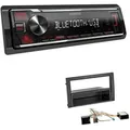 Kenwood KMM-BT209 1-DIN Autoradio Bluetooth USB AUX-In Short Body mit Einbauset für Skoda Fabia Facelift 2004-2007 mit Canbus