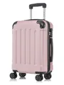 YONSLY Hartschalen-Trolley Hartschalen-Koffer Trolley 360° Rollen, robuster Reisekoffer, 4 Rollen, mit Zahlenschloss, für Business und Urlaub 46/55/66/76 cm