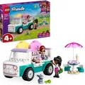 LEGO Friends Heartlake City Eiswagen, Spielset für Rollenspiele, Bauset mit 2 Spielzeugfiguren und einem Hasen, Spielzeug für Mädchen ab 4 Jahre... - Bunt