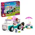 LEGO 42644 Friends Heartlake City Eiswagen, 2 Spielfiguren, Hase und Eiszubehör