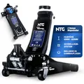NTG HYDRAULISCHER WAGENHEBER 3T – Wagenheber Hydraulisch mit Doppelkolben & Schnellhub, 85–485 mm Hubhöhe – Rangierwagenheber inkl. 2 Gummiauflagen für PKW & SUV