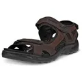 Ecco Offroad Outdoorsandale Sommerschuh, Klettschuh, Outdoorschuh, in Trekking-Optik braun|schwarz 49 EU