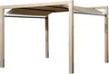 Pavillon WEKA "Gartenoase 235", beige (hellelfenbein), B/H/T: 324cm x 324cm, Pavillons, Pavillon, hochwertige, stabile Leimholzkonstruktion