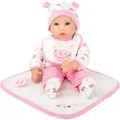 Small foot 11237 - Puppe Hanna mit weiß/rosa Zubehör Weichkörper-Puppe 40cm / Legler / Spiele (außer Software)