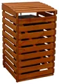 Promadino Mülltonnenbox, braun