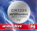 1 x CR1225 CR 1225 WILHELM Lithium Knopfzelle 3V 52 mAh ø12 x 2,5 mm Batterie DL1225