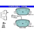 ATE 13.0470-2768.2 Bremsbelagsatz für ALFA ROMEO GIULIETTA 940 Bremse