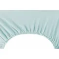 DecoKing Spannbettlaken Spannbettlaken 100% Baumwolle Schlafzimmer Bettlacken Betttuch blau 220-240 cm x 220 cm