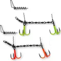Pikecraft 4-Swivel Kit XL 3/0 - Hakensystem für Gummifische, Farbe:UVC