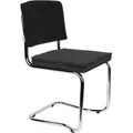 Zuiver Ridge Rib Kink Esszimmerstuhl Stahl/Polyester stapelbar - Silber