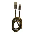 LC-Power LC-C-USB-MICRO-1M-4 USB A zu Micro-USB Kabel, Disco-Glitzer, 1m
