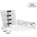 Schalter und Steckdosen Set McPower Flair Megaset-Profi 100-teilig weiß Steckanschluss - Weiß