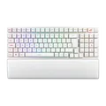 ASUS ROG Strix Scope II 96 RX Wireless kabellose optische Gaming Tastatur mit Bluetooth und 2,4 GHz, Streaming Hotkeys, ROG RX Optical Switches, weiß