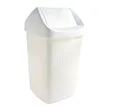 Bekaform Schwingdeckeleimer 15 Liter weiß Abfalleimer Kunststoff Mülleimer