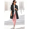 LASCANA Kurzmantel im klassischen Design, Damenmantel, Blazermantel, casual-chic schwarz 42