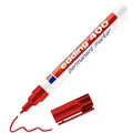 edding 400 Permanentmarker - rot - 1 Stift - feine Rundspitze 1 mm - wasserfest, schnell-trocknend - wischfest - für Karton, Kunststoff, Holz, Metall, Glas
