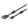 Wentronic Goobay HDMI / DVI-D Kabel, Schwarz, 2 m - 19pol. HDMI-Stecker>DVI-D (18+1) Stecker (51580)