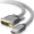 Wentronic goobay MMK 630-0200 G Videokabel Single Link HDMI / DVI M bis DVI-D M 2 m (51580)