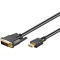 Goobay 2m HDMI / DVI-D Kabel 19pol. [HDTV (1080p), vergoldete Kontakte, angespri