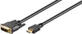 DVI-D (18+1 pin ) /HDMI™-Kabel, vergoldet, schwarz, 2,0 m