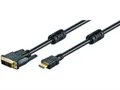 HDMI 19 polig Stecker auf DVI-D 18+1 polig Stecker gold 2.0m 2 Meter