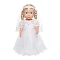 Heless Dolls Hochzeitskleid mit Schleier, 28-35 cm