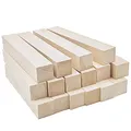 16 Stk 2,5 x 2,5 x 15cm Schnitzholz Schnitzen Natürlich Lindenholz Rohlinge Balsaholz zum Schnitzen Holzblöcke Unbehandelt Schnitzblock Basswood Carving Blocks für DIY Schnitzer