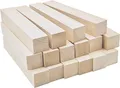 16 Stk 2,5 x 2,5 x 15cm Schnitzholz Schnitzen Natürlich Lindenholz Rohlinge 