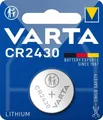 VARTA Batterien Knopfzelle CR2430, 1 Stück, Lithium Coin, 3V
