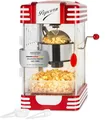 Stagecaptain PCM-300 Popcorn Maschine - Retro-Design - Kurze Aufheizzeit - Mit Dosierlöffeln - Problemlose Reinigung - Dekorative Innenbeleuchtung - Rot/Weiß