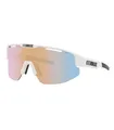 Bliz Sportbrille Matrix Small matt weiß coral/orange mirror blue