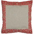 Handgefertigter Kissenbezug Frisia Rot 50x50cm - Boho Vintage Deko